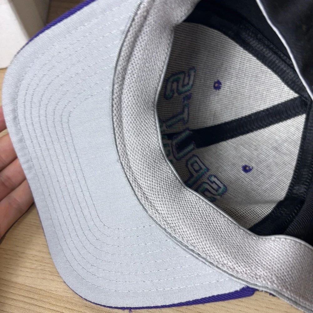 Vintage Sputs Racing Engines Hat Cap Fitted Mens One Size Black Purple Flexfit